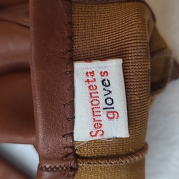 Sermoneta Leather Gloves, Italian Size 7.5 - Picture 3 of 4